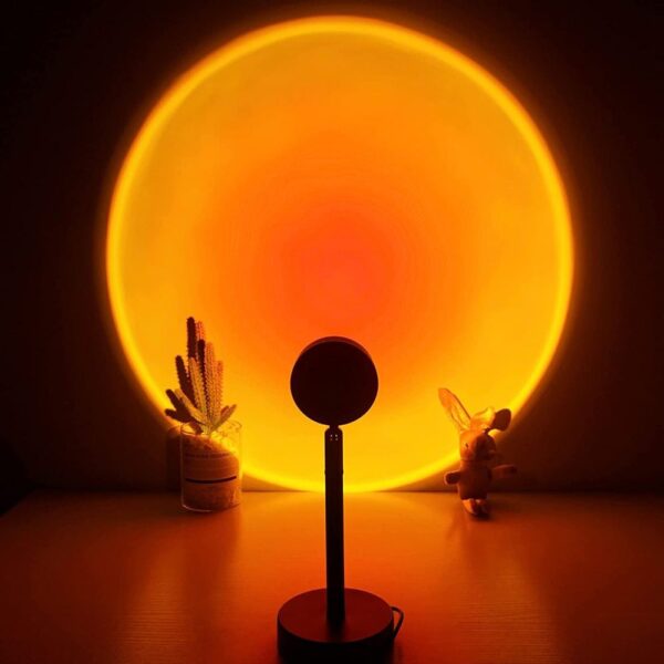 Sunset Lamp Atmosphere Light – USB Powered Romantic Projection Lamp for Home & Decor